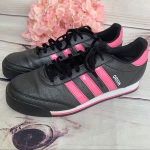 ADIDAS Orion 2 Charcoal Gray and Pink Sneakers